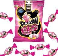 Bala Poosh Tutti Frutti Com Recheio De Chiclete Arcor 500g - imagem 2