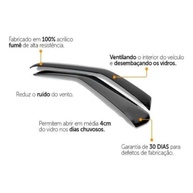 Calha de Chuva Adesiva Fumê para Chevrolet Corsa (1994-2016) 4 Portas - Proteção e Estilo - imagem 4