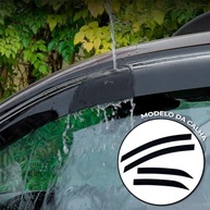 Calha de Chuva Slim Fumê para Hyundai HB20 Hatch 4 Portas (2012-2019) - Proteção e Estilo - imagem 4