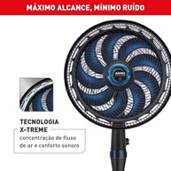 Ventilador de Coluna Arno X-TREME 9 40cm com Função Repelente Líquido VE9R - 160W, 9 Pás, 3 Velocidades, Oscilação 80°, Altura Ajustável - imagem 4