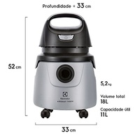 Aspirador de Água e Pó Electrolux A10N1 1400W com Função Sopro - 11L Úteis | Potente e Versátil para Limpeza Profunda - imagem 4