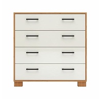 Cômoda Reta com 4 Gavetas Dalla Costa - Freijó/Off White | Design Moderno e Funcionalidade - imagem 5