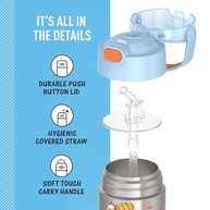 THERMOS FUNTAINER Garrafa de Água com Canudo 340g - Isolada a Vácuo para Crianças - imagem 5