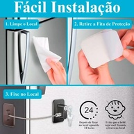 Trava de Segurança com Chave para Geladeira e Gavetas - Proteção Sem Furos - imagem 4