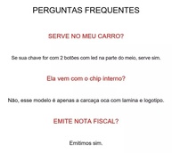 Capa Chave Canivete VW Amarok Saveiro G6 G7 - Modelo Original 2 Botões - imagem 3