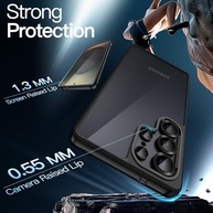 JETech Capa para Samsung Galaxy S25 Ultra 5G: Proteção Premium Anti-Choque e Anti-Amarelamento (Titânio Preto) - imagem 5