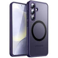 JETech Capa Magnética para Samsung Galaxy S24 5G: Proteção Transparente Fosca com MagSafe (Violeta) - imagem 2