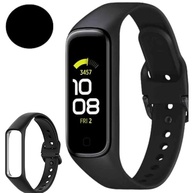 Pulseira Compativel Para Smartband Fit 2 R220 Galaxy Cor Preto de Silicone Resistente Selo de Qualidade Fecho da Pulseira Em Silicone Premium Alta Durabilidade - imagem 3