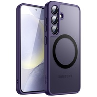 JETech Capa Magnética para Samsung Galaxy S24 5G: Proteção Transparente Fosca com MagSafe (Violeta) - imagem 1