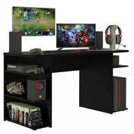 Mesa para Computador Gamer Madesa 9409 - Design Preto Moderno com Acabamento Premium - imagem 1
