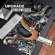 Mouse Pad Gamer Extra Grande 90cm - Dragão Azul Premium | Superfície Ultralisa e Base Antiderrapante - imagem 4
