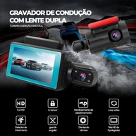 Câmera Veicular Dupla Full HD 3.0" com Visão Noturna e Monitoramento 24h | Garanta sua Segurança! - imagem 4