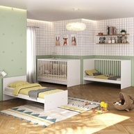 Berço 3 em 1 Multimóveis MP0527G Branco – Transforme em Sofá e Minicama | Até 35kg | 3 Anos Garantia - imagem 2