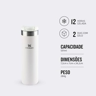 Stanley Garrafa Térmica Aerolight Transit Rosa - 591ml Leve e Isolada - imagem 4