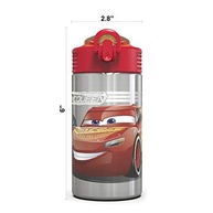 Garrafa de Água Infantil Disney Cars 3 com Canudo - Aço Inox, Sem Vazamento e Transporte Fácil - imagem 3