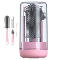 Kit Escovas de Limpeza 4 em 1 para Mamadeira, Garrafa e Copo - Silicone Seguro e Portátil - imagem 2