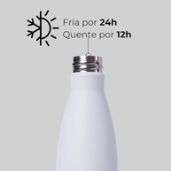 Garrafa Térmica Gocase Urban 500ml - Inox Branco com Isolamento a Vácuo - imagem 4