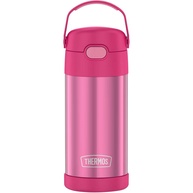 Thermos Garrafa Infantil Carros Funtainer Rosa - Aço Inoxidável 354ml - imagem 1