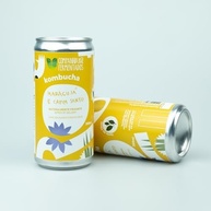 Kombucha de maracujá com capim santo; gaseificação natural/lata 269 ml - imagem 2