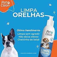 Limpa Orelha Pet Clean 100g: Kit com 4 Unidades para Cães e Gatos - imagem 2