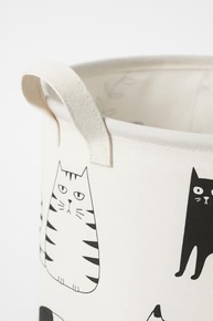 Cesto Organizador Dobrável 20L com Estampa de Gatos - Ideal para Roupa Suja e Multiuso - imagem 4