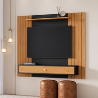 Painel Ripado para TV 43" Berlim com Gaveta – Design Moderno e Funcionalidade Premium - imagem 2