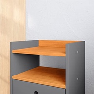Kit Mesa de Cabeceira Retrô com Gaveta para Quarto Casal - Design Moderno e Funcional - imagem 5