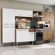 Cozinha Completa Madesa Emilly Joy 15 Portas 1 Gaveta Rustic/Branco - imagem 2