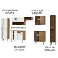 Cozinha Completa Madesa Emilly Joy 15 Portas 1 Gaveta Rustic/Branco - imagem 5