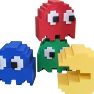 Kit 5 Peças Decoração Clássico Geek - Reviva a Magia dos Fliperamas com Estilo Retro - imagem 1