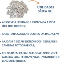 Silica gel sache pacote com 200 dessecante antimofo desumidificador - imagem 5