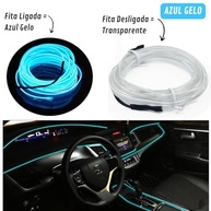 Fita LED Neon Azul Gelo 5m: Iluminação Tuning Premium para Interior do Carro - imagem 3