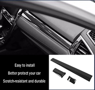 Kit 3 Peças Painel Fibra de Carbono para Honda Civic 10ª Geração (2016-2021) - Upgrade Premium - imagem 3