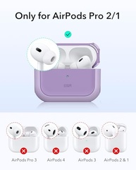ESR Capa HaloLock para AirPods Pro 2ª Geração: Proteção Total MagSafe Roxa - imagem 3