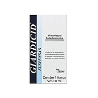 Giardicid Suspensão 50ml: Tratamento Veterinário para Infecções Gastrointestinais em Cães e Gatos - imagem 1