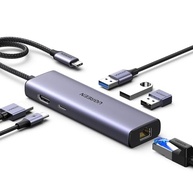 UGREEN Revodok Hub USB-C 6 em 1: 4K HDMI, Gigabit Ethernet e 100W PD para Mac, iPad e iPhone - imagem 2
