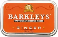 Barkleys Ginger Breath Mints - Strong Ginger Flavor Cool Mint Candy For Party, After Dinner, Wedding, Every Day Use - Vegan Breath Mints In Reusable Classic Travel Tins, 1 Pack, 50 Count Each - imagem 1