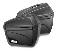 Par de Baús Laterais Givi E22N 22L Preto: Aumente sua Carga com Estilo e Segurança - imagem 1