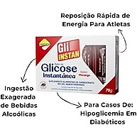Gli-Instan Morango: Glicose Rápida e Saborosa 5x15g - imagem 2