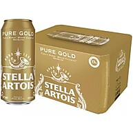 Stella Artois Pure Gold Sem Glúten: 12 Latas Refrescantes 473ml - imagem 2