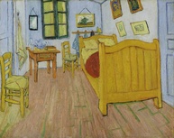 Quarto em Arles de Vincent van Gogh - Tela Canvas 50x63 - Obra de Arte para Decoração Elegante - imagem 1