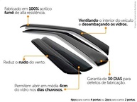 Calha de Chuva Acrílica para Gol, Parati G2, G3 e G4 (1996-2013) - 4 Portas - imagem 4