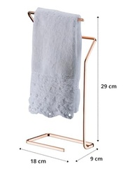 Toalheiro de Bancada Future Rose Gold com Design Moderno | Linha Perfezione - imagem 3