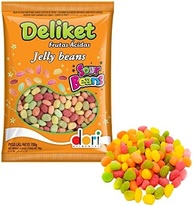 Bala de Goma Confeitada Deliket Jelly Beans Frutas Sortidas Ácidas 700g - Dori - imagem 3