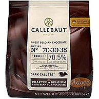 Gotas Chocolate Meio Amargo Callebaut 70,5% Cacau 400g - imagem 1
