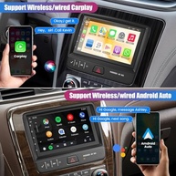 Central Multimídia Android Auto Carplay 7" GPS para GMC Acadia, Chevrolet Traverse, Buick Enclave (2013-2017) - imagem 4