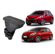 Apoio de Braço Premium para Peugeot 208/2008 Allure - Tecido Grafite com Costura Cinza - imagem 3