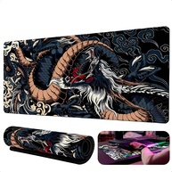 Mouse Pad Gamer Extra Grande 90cm - Dragão Azul Premium | Superfície Ultralisa e Base Antiderrapante - imagem 1
