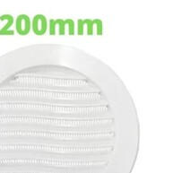 Grelha de Ventilação DN 200 com Tela Anti-insetos: Solução Ideal para Ambientes Frescos e Limpos - imagem 1
