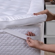Pillow Top Queen 400 Fios Micropercal – Enchimento Grosso 600g/m², Antipilling, Respirável, Com Elástico nos 4 Cantos e Qualidade Premium (Branco) - imagem 1